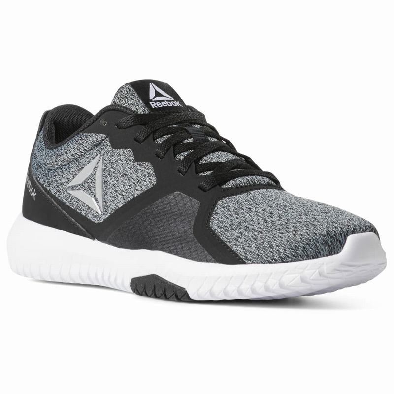 Reebok Flexagon Force Botasky Damske - Čierne/Siva/Biele TH3491QI